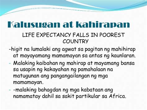 Halimbawa Ng Isyung Pangkalusugan At Kahulugan Nito .